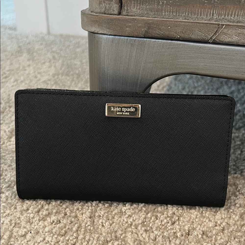 Kate Spade Black Saffiano Leather Wallet